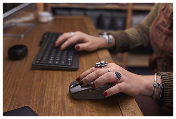 Home Tastatur Bluetooth  460 (Schwarz) 