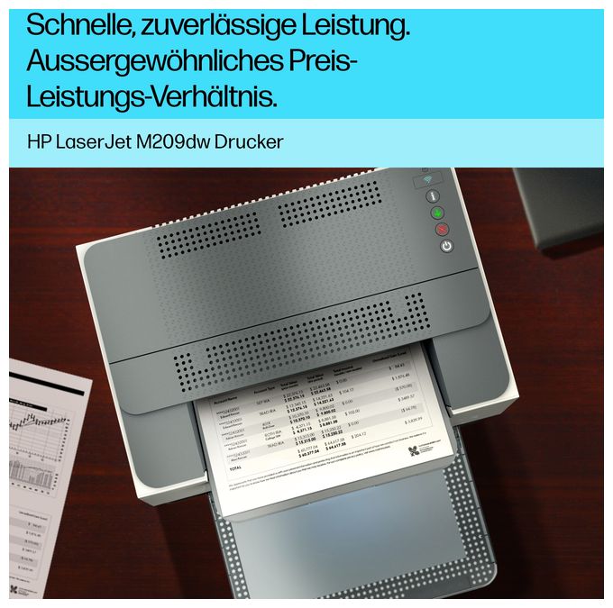 A4 Laser Drucker 600 x 600 DPI 29 Seiten pro Minute LaserJetM209dw 