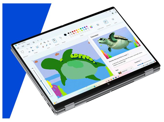 2K Ultra HD Notebook 40,6 cm (16 Zoll) 1920 x 1200 Pixel 1 TB SSD Windows 11 Home AMD Ryzen 5 max. 4,8 GHz  OmniBook X Flip 16-ar0653ng (Silber) 