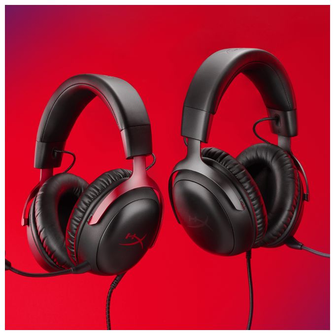 Over-Ear Gaming Kopfhörer kabelgebunden USB Typ-C  Cloud III Gaming (Schwarz/Rot) 