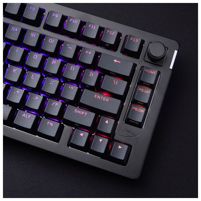 RGB-LED Gaming Tastatur USB  HyperX Alloy Rise 75 Gaming (Schwarz) 