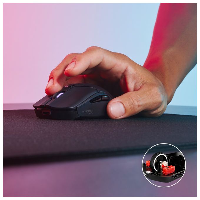 26000 DPI Gaming Maus Optisch  Pulsefire Haste 2 Mini Wireless (Schwarz) 