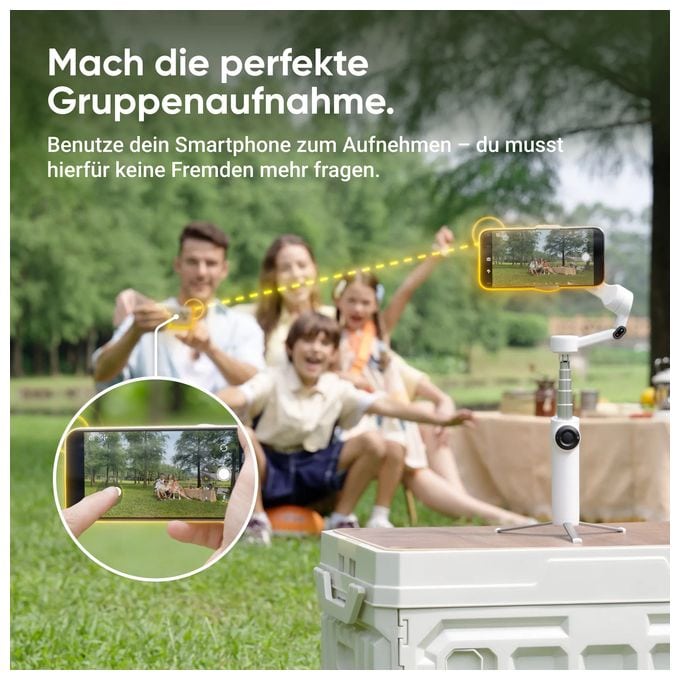Stativ Gimbal für Smartphone faltbar Bluetooth  Flow 2 Standard Bundle (Weiß) 