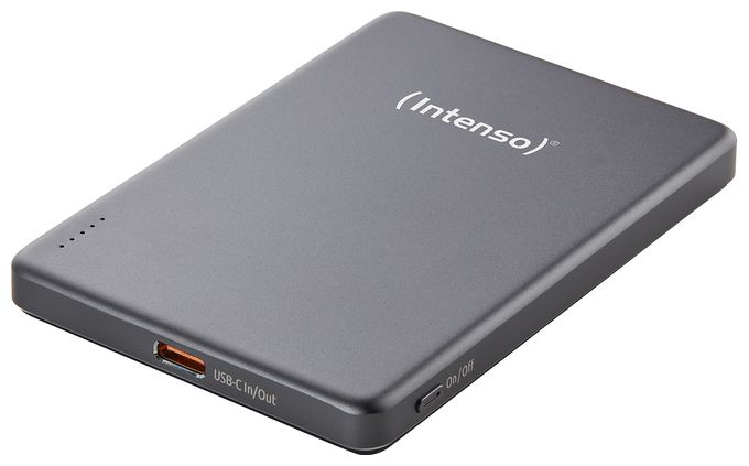 MW5000 Magnetische Powerbank 5000 mAh – MagSafe kompatibel, Wireless Charging 15W, USB-C PD 20W, Flach & Kompakt – Geprüft in Deutschland – Grau 