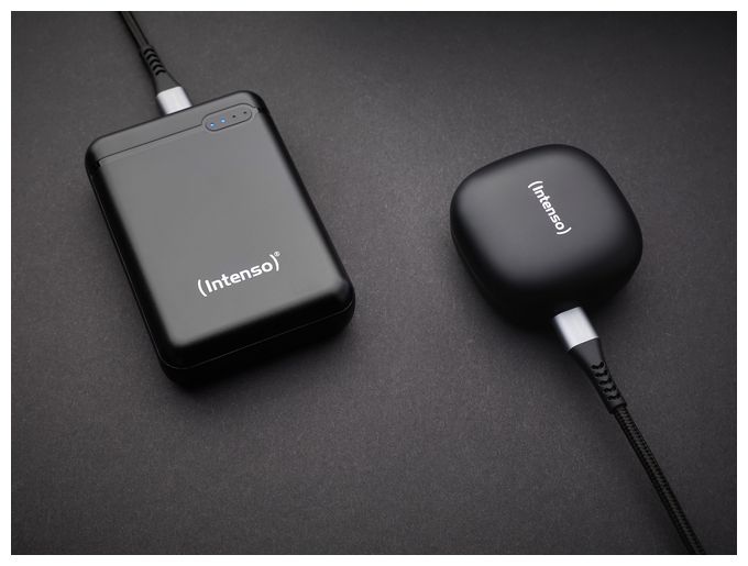 10000 mAh Powerbank Micro-USB + USB Type-C  XS (Schwarz) 