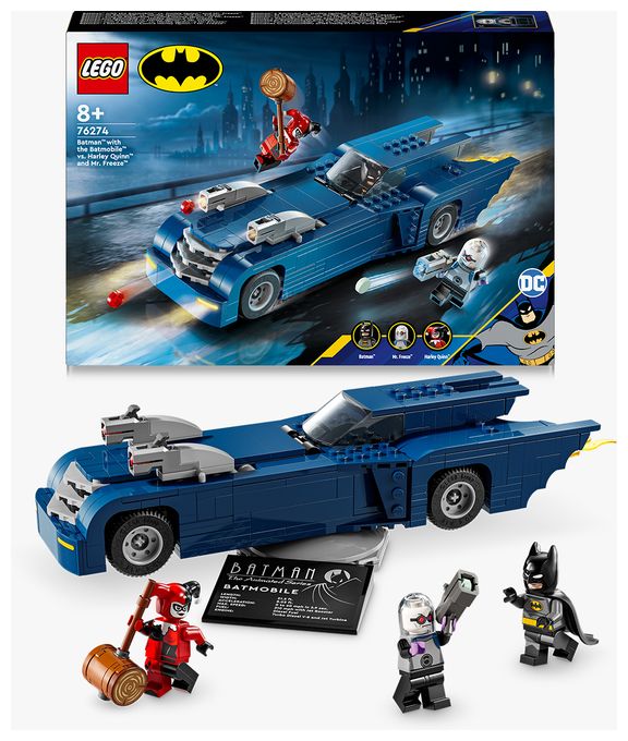 BatmanTM im BatmobilTM vs. Harley QuinnTM und Mr. FreezeTM 