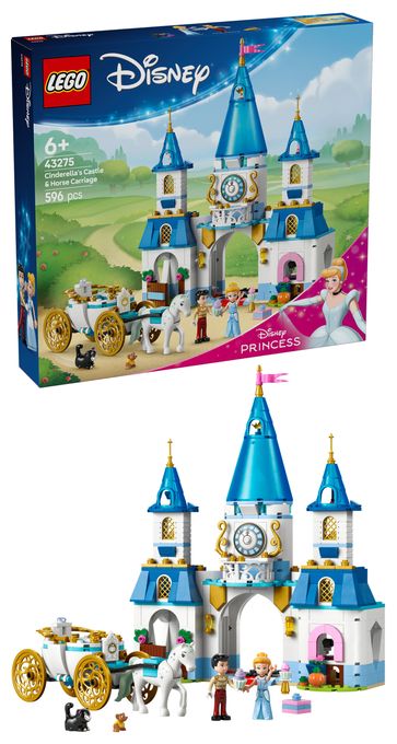 Cinderellas Schloss und Pferdekutsche 