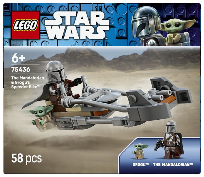 Der Mandalorianer und Grogu auf ihrem Speeder Bike™ 