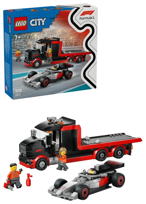 F1® Truck mit Audi F1® Rennwagen 