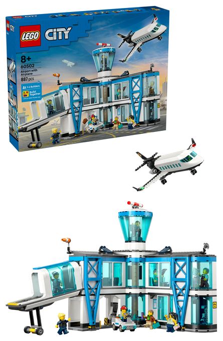 Flughafen mit Flugzeug 