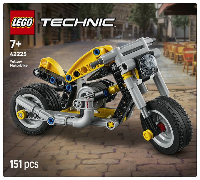 Gelbes Motorrad 