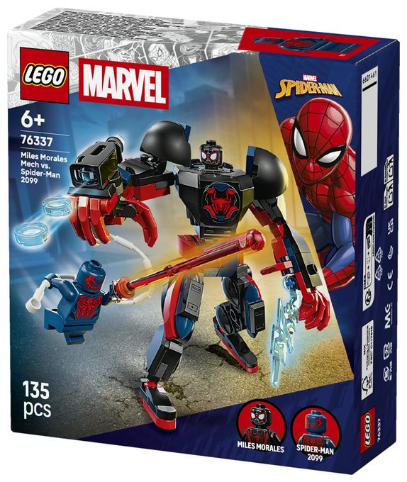 Miles Morales Mech vs. Spider-Man 2099 