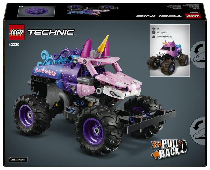 Monster JamTM Sparkle SmashTM mit Rückziehmotor 