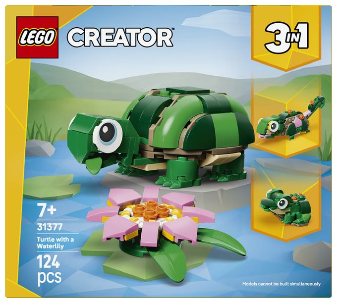 Schildkröte mit Seerose 