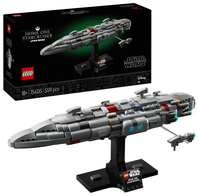 559 Teile  Star Wars Home One Starcruiser Bauset (Mehrfarbig) 