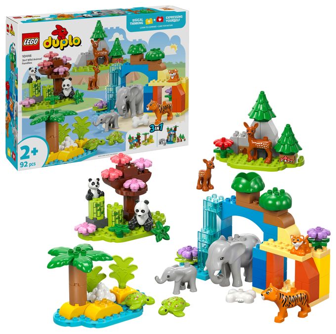 Wildtier-Familien 3-in-1-Set 