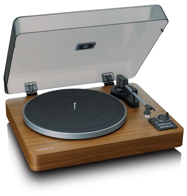 Audio-Plattenspieler mit Riemenantrieb  LBTA-165WD (Schwarz, Holz) 