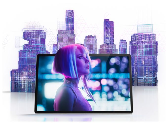 128 GB Tablet 32,3 cm (12.7 Zoll) Android 13 MP (Luna Grey) Idea Tab Pro inkl. Stift & Moto Buds 