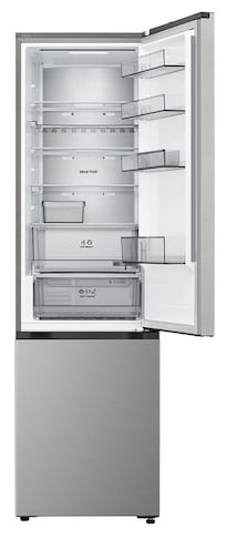 262 l / 113 l Kühl-Gefrierkombi freistehend NoFrost 112 kWh Jahr  GBBS524APY (Silber) 