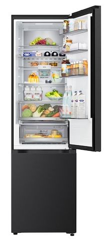 262 l / 113 l Kühl-Gefrierkombi freistehend NoFrost 112 kWh Jahr  GBBS727AEV (Schwarz) 