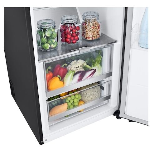 386 l / 386 l Kühlschrank freistehend EEK: C 77 kWh Jahr  GLM71MCCSX (Schwarz) 