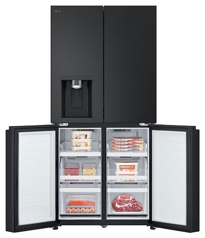 Side-by-Side Kühl-/ Gefrierkombination 286 l / 220 l 314 kWh NoFrost 1787 mm x 835 mm  GML861EPPE (Schwarz) 