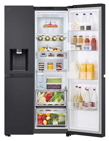 Side-by-Side Kühl-/ Gefrierkombination 404 l / 219 l 175 kWh 1790 mm x 913 mm  GSLB91EVAB (Schwarz) 