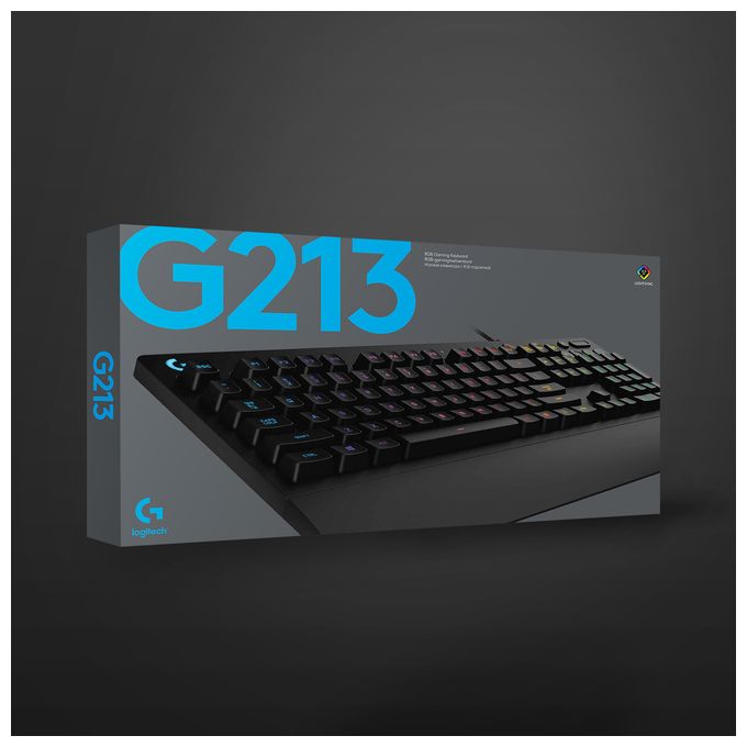 RGB-LED Gaming Tastatur USB  G213 (Schwarz) 