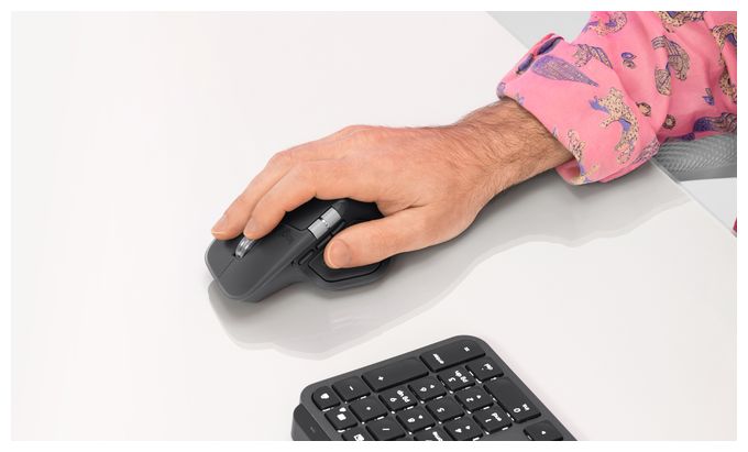8000 DPI Büro Maus Laser  MX Master 4 for Mac (Schwarz) 