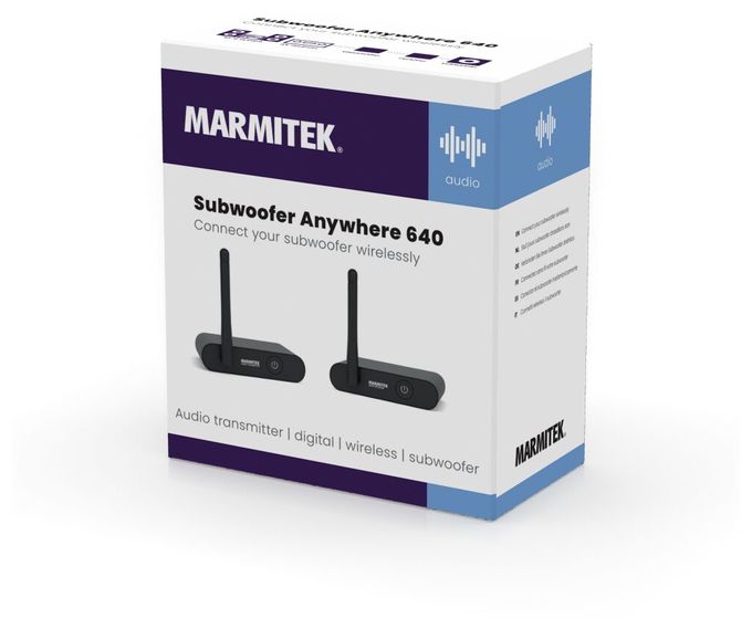 Subwoofer Anywhere 640 - Wireless audio transmitter und receiver für Subwoofer 