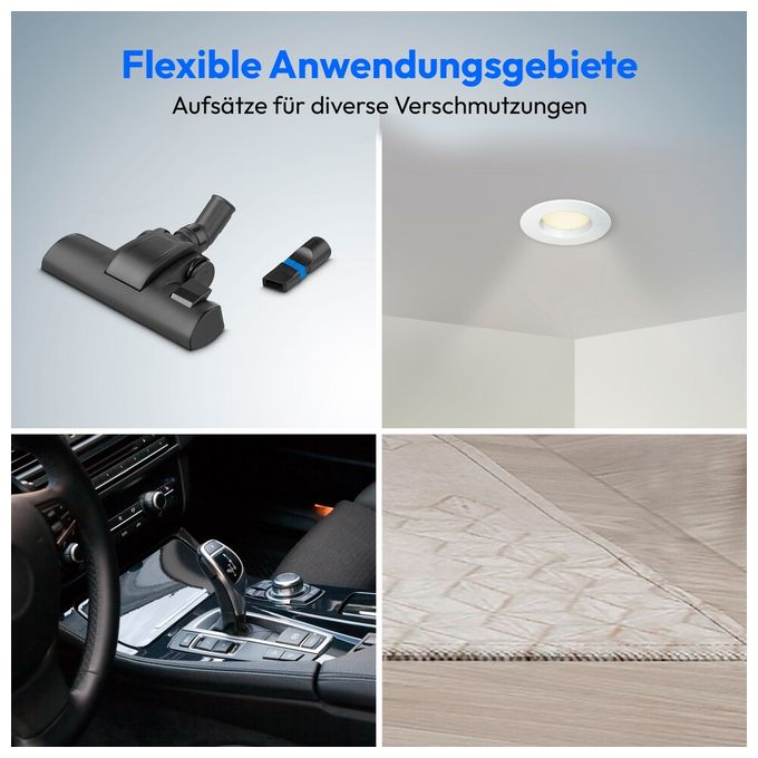 Bodenstaubsauger Beutellos 800 W HEPA (Transparent, Schwarz, Blau) E2001 MD12078 