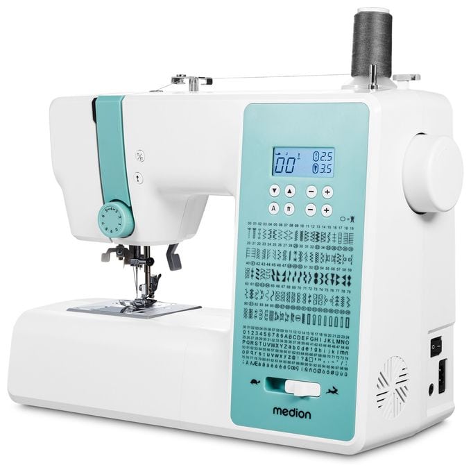 LIFE® Digitale Nähmaschine SD36 (MD11881) einstellbare Stichlänge und Stichbreite, 270 Stichmuster, Integriertes Zubehörfach, 36 Watt Motorleistung 