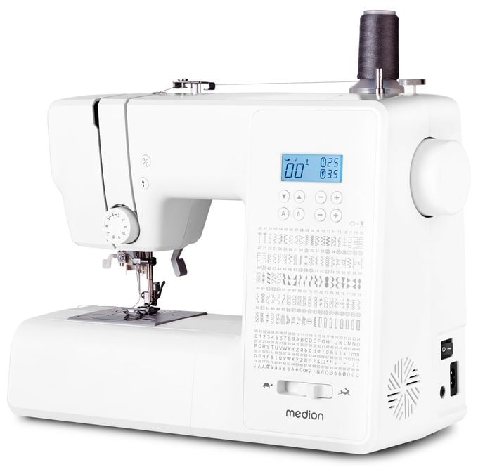 LIFE® Digitale Nähmaschine SD36 (MD11881) einstellbare Stichlänge und Stichbreite, 270 Stichmuster, Integriertes Zubehörfach, 36 Watt Motorleistung 