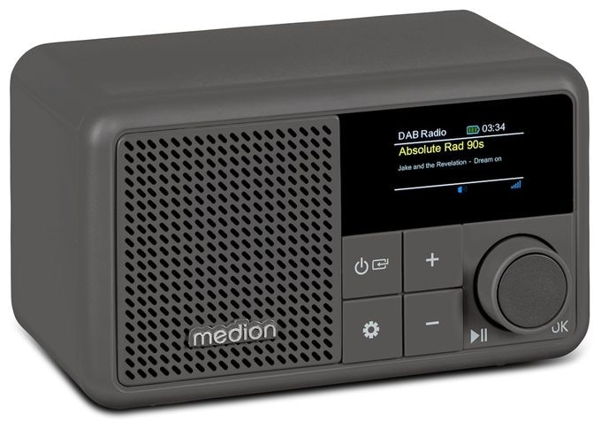 Bluetooth DAB+, UKW Radio Tragbar IPX1  Life S66822 (Grau) 