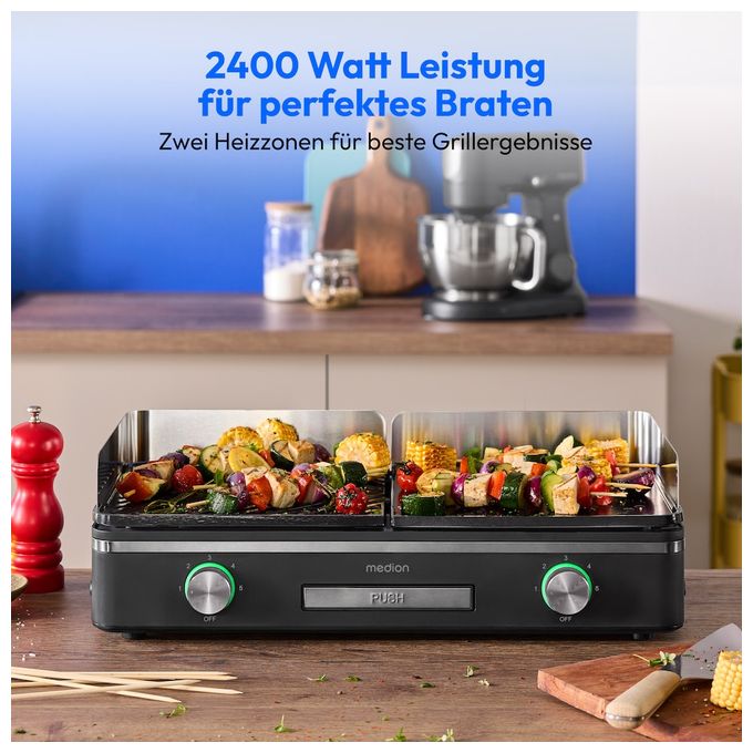 2400 W  MD12027 (Schwarz, Edelstahl) 