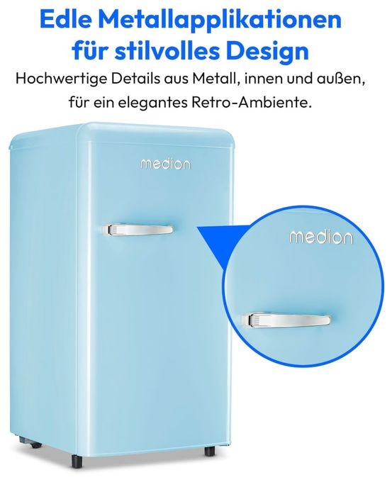 91 l Kühlschrank freistehend EEK: E 85 kWh Jahr  MD37800 (Blau) 