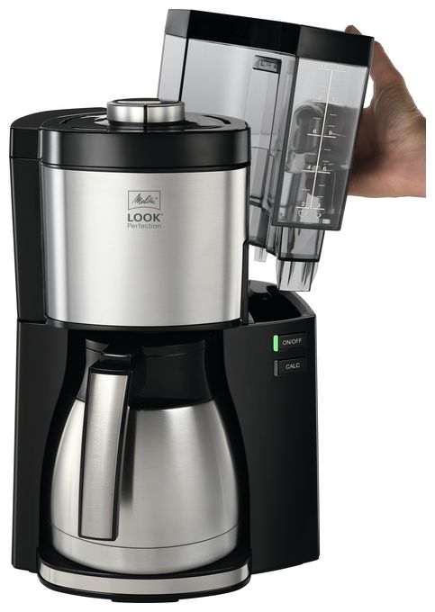 10 Tassen Thermo Filterkaffeemaschine 1,2 l  1025-16 Look V Therm Perfection (Schwarz, Silber) 