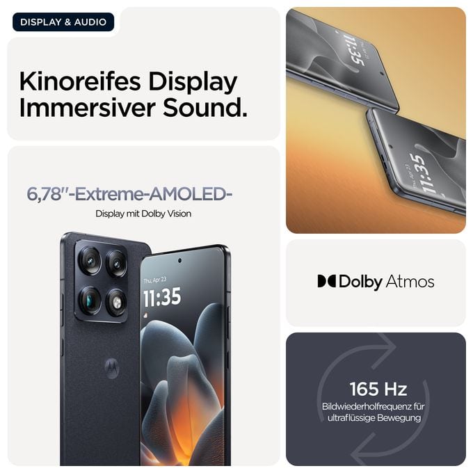 512 GB 5G Smartphone 17,2 cm (6.78") 3,8 GHz Android 50 MP Dreifach Kamera Dual Sim WiFi 7 (PANTONE Carbon) Signature 