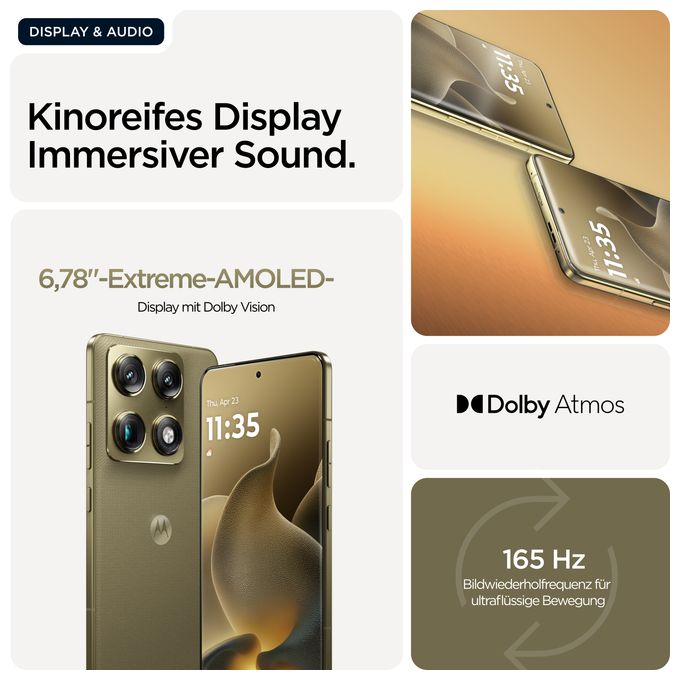 512 GB 5G Smartphone 17,2 cm (6.78") 3,8 GHz Android 50 MP Dreifach Kamera Dual Sim WiFi 7 (PANTONE Martini Olive) Signature 
