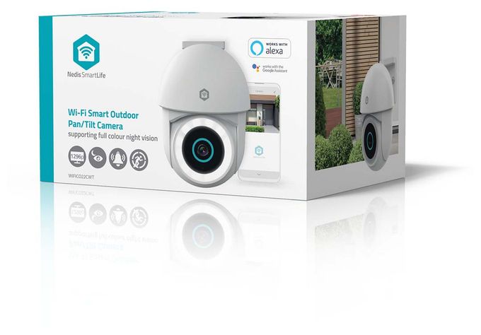1920 x 1080 Pixel IP-Sicherheitskamera IP65 Außen Nachtsicht  SmartLife WIFICO22CWT (Weiß) 