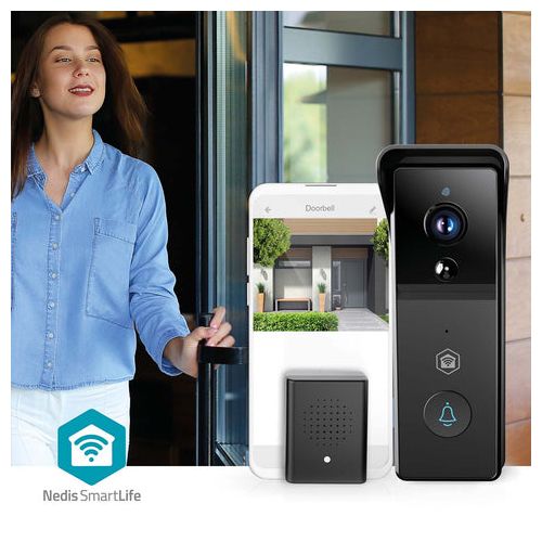 Wlan  WIFICDP21BK SmartLife Video-Türsprechanlage (Schwarz) 