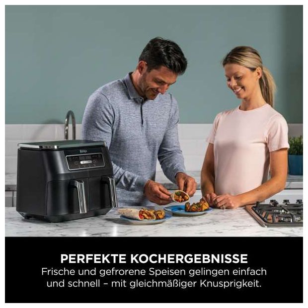 Doppel Heißluftfritteuse 7,6 l 2400 W  AF200EU (Schwarz) 