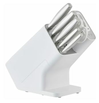 StaySharp Rostfreier Messerblock mit integriertem Schleifer 6-teiliges Set 