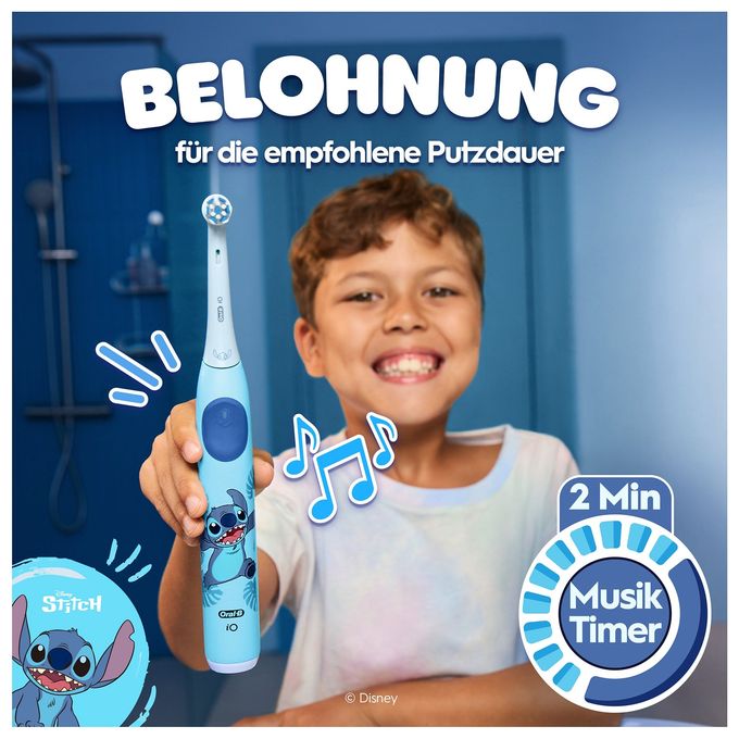 Rotierende Zahnbürste für Kinder  iO Kids 6+ Disney Stitch (Blau) 