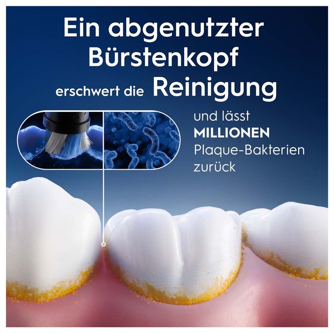 iO Ultimative Reinigung, Original Aufsteckbürsten, Schwarz, 2 Stück 