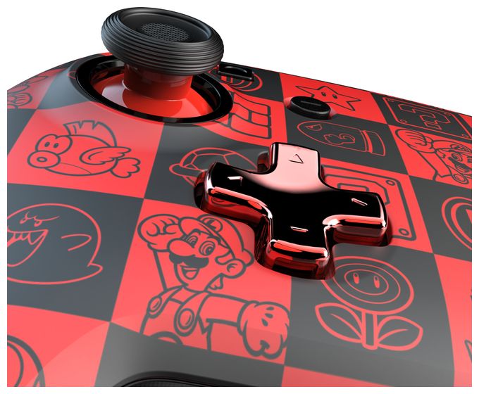 Analog / Digital Gamepad für Nintendo Switch, Nintendo Switch OLED  Rematch Glow Super Mario Super Icons (Schwarz, Grün, Rot) 