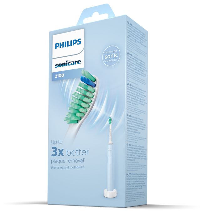 Schall-Zahnbürste für Erwachsene  HX3651/12 Sonicare 2100 Series (Blau, Weiß) 