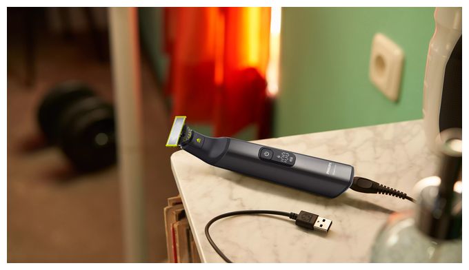 Nass&Trocken Rasierer Lithium-Ion (Li-Ion) 120 min QP6552/15 Face + Body OneBlade Pro 360 