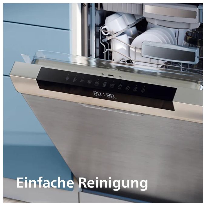 Doppel Heißluftfritteuse 10 l 2750 W  Series 4000 NA461/00 (Schwarz, Silber) 