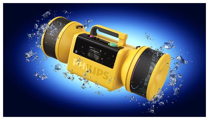 140 W Bluetooth Lautsprecher IP67 Laufzeit bis 24 h  TAMS80 The Tube (Gelb) 